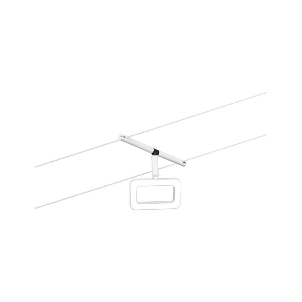 CorDuo LED Seilsystem Frame Basis-Set Weiß-Matt, Chrom