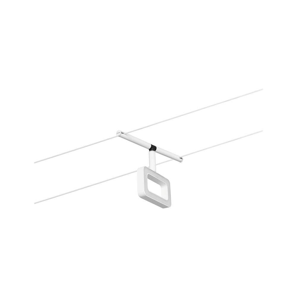 CorDuo LED Seilsystem Frame Basis-Set Weiß-Matt, Chrom