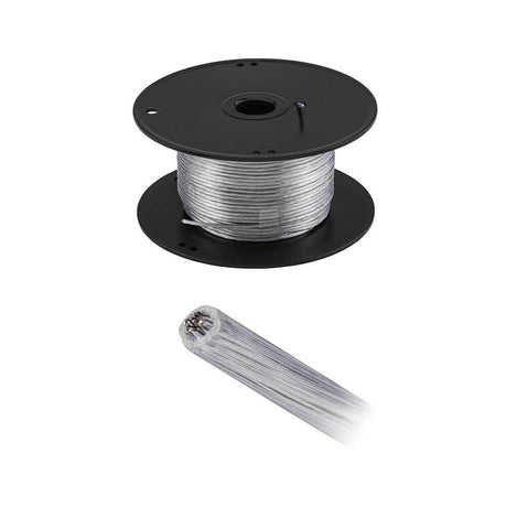 CorDuo cable system 100m tension cable 2.5mm² Transparent on a reel, insulated tension cable in a transparent design.