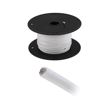 CorDuo cable system 100m tension cable 2.5mm² white on spool with insulated cable.
