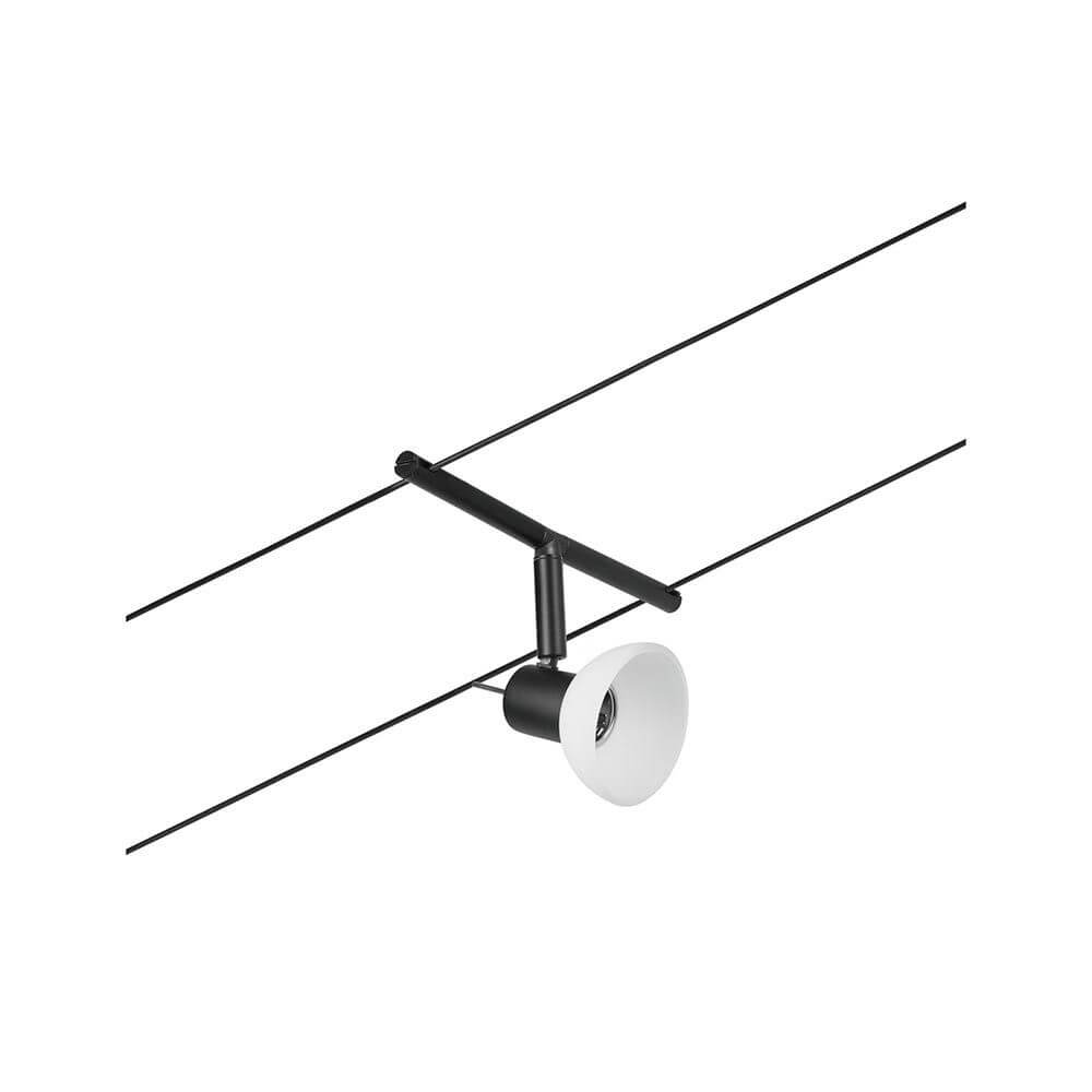 CorDuo Seilsystem Sheela Einzelspot Schwarz-Matt, Chrom