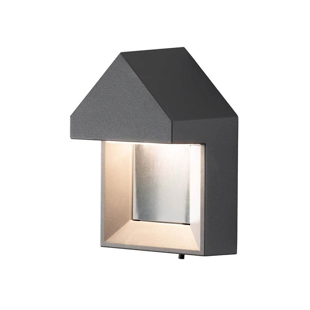 Cosenza LED Außen-Wandleuchte Anthrazit mit modernem Design für Außenbereiche.