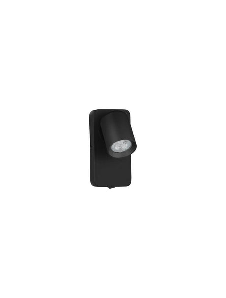 Cosmina Wandleuchte GU10 schwarze Wandlampe mit modernem, schwenkbarem Spot