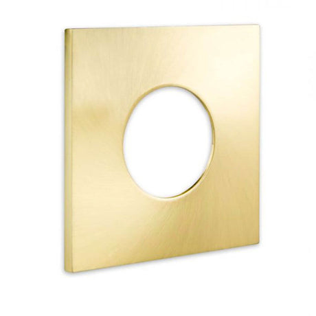 Cover für Einbaustrahler Sys-68 eckig Gold-Gebürstet für elegante Raumgestaltung.