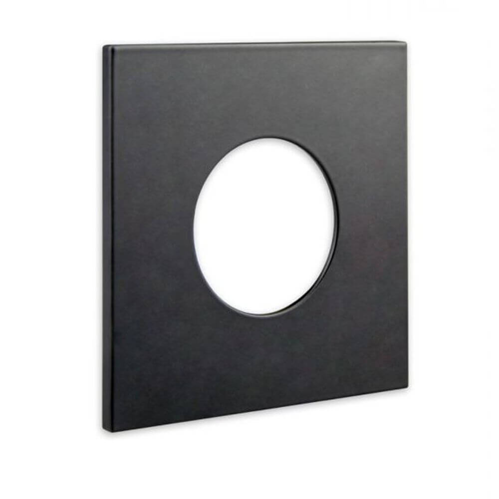 Cover für Einbaustrahler Sys-68 eckig Schwarz