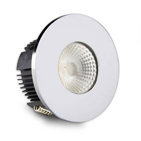 Cover für Einbaustrahler Sys-68 rund Chrom für moderne LED-Beleuchtung.