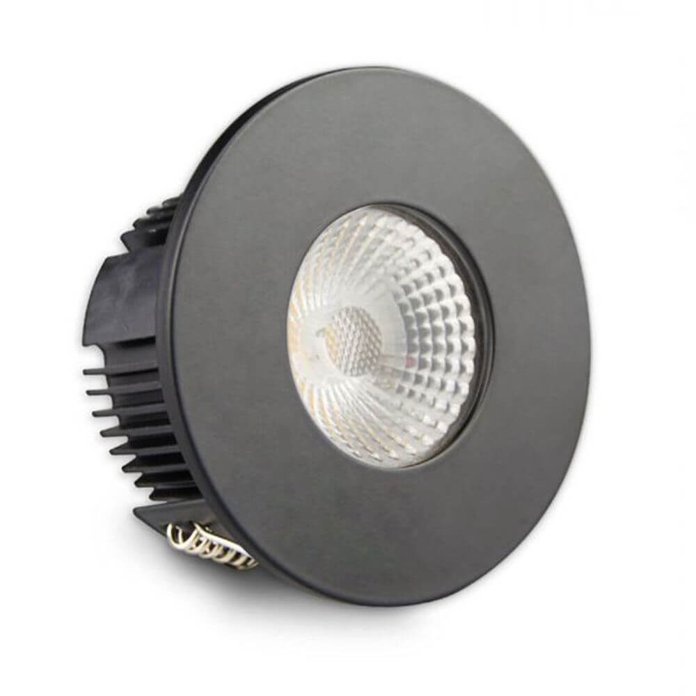 Cover für Einbaustrahler Sys-68 rund Schwarz – modernes Design für optimale Beleuchtung.