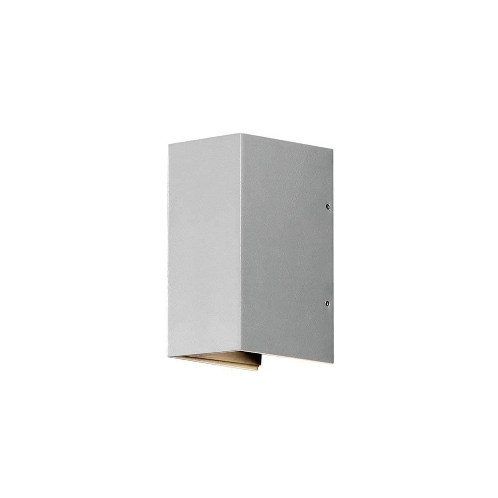 LED Außen-Wandleuchte Cremona verstellbarer Lichtaustritt Grau in modernem Design mit grauer Oberfläche