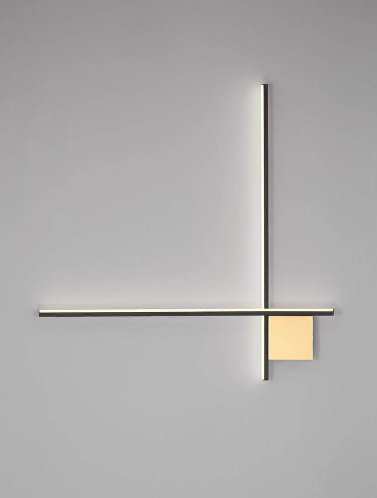 Cross LED Wandleuchte 80cm 2-flammig 2700K