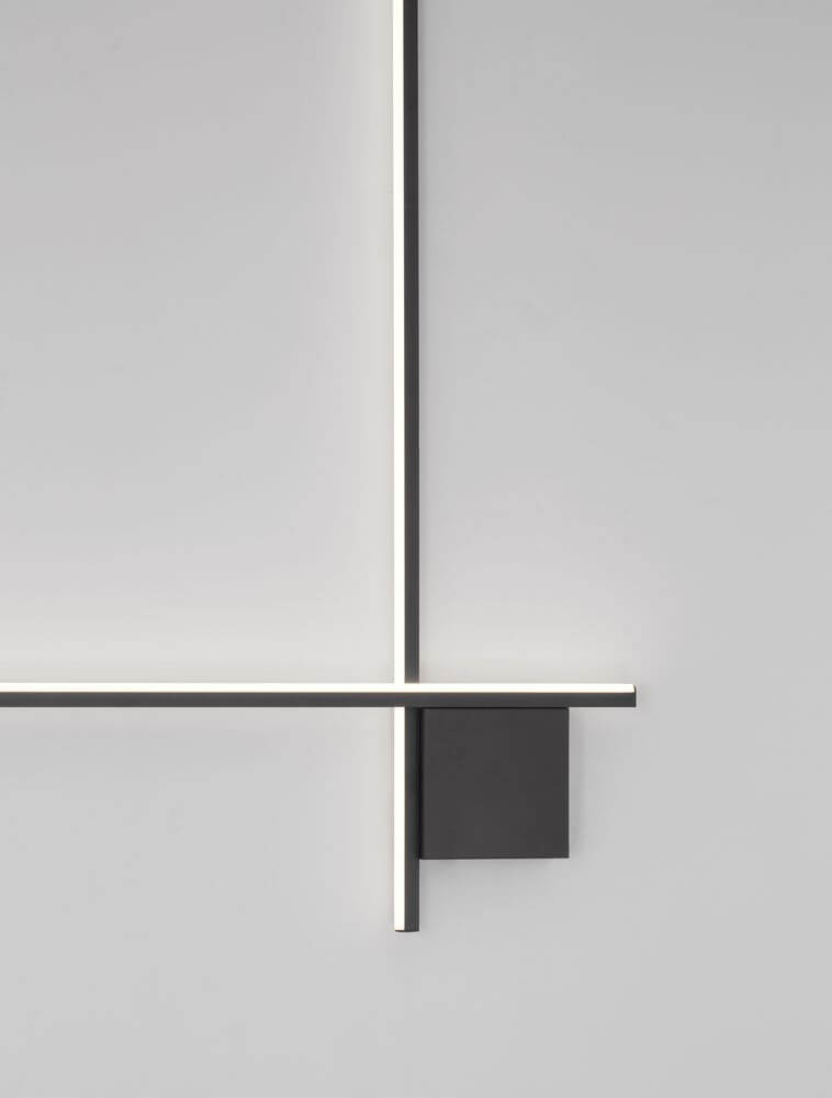 Cross LED Wandleuchte 80cm 2-flammig 2700K