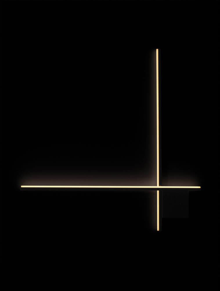Cross LED Wandleuchte 80cm 2-flammig 2700K