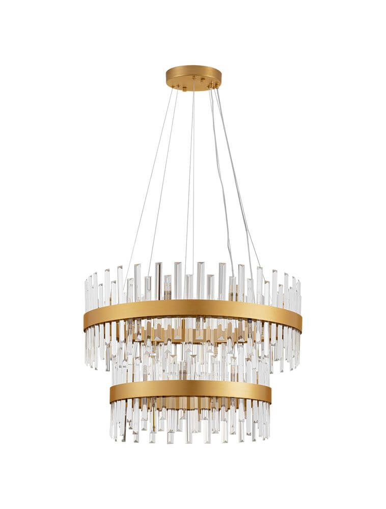 Crown Pendelleuchte 32-flammig Ø 75cm Gold