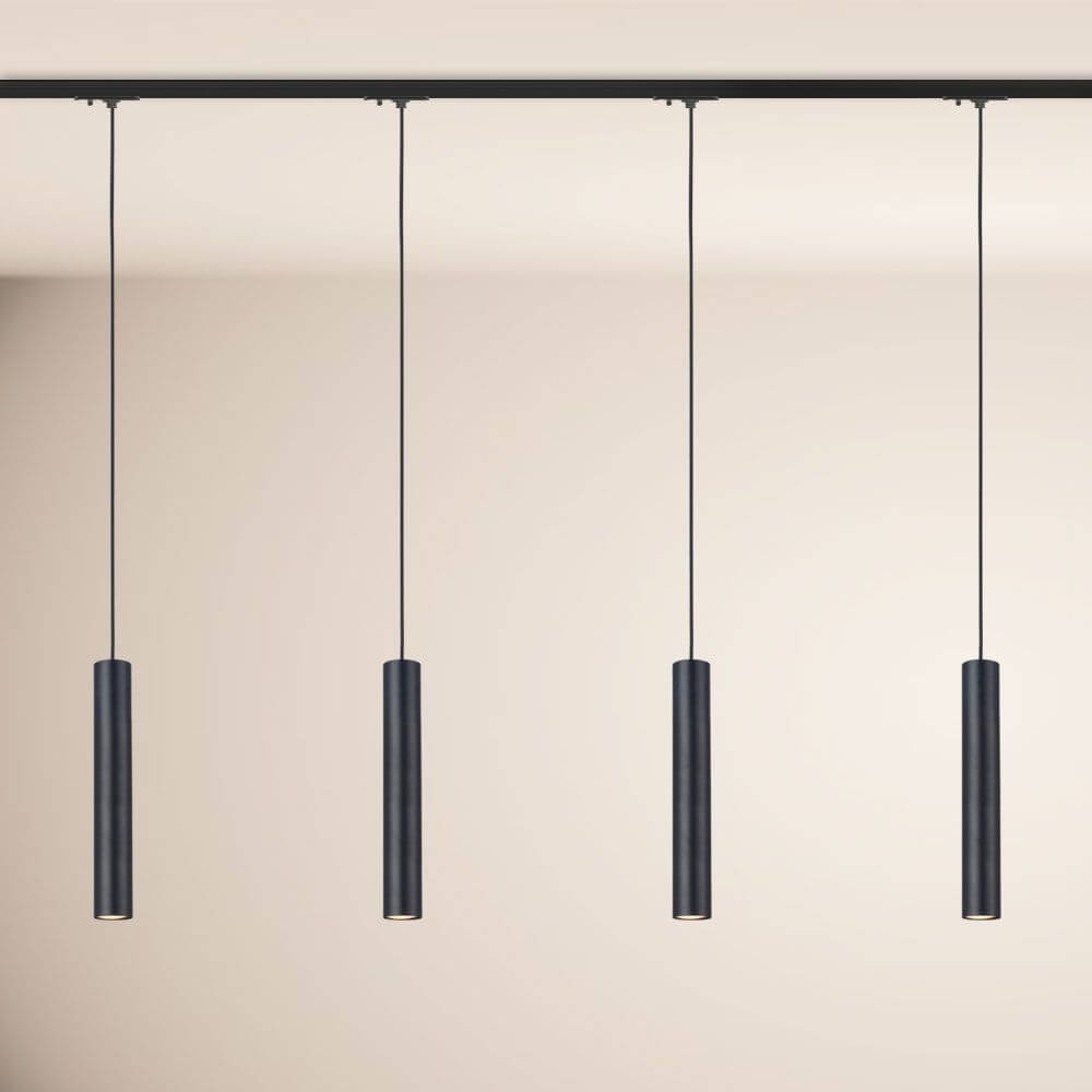 s.luce Crutch Lampe à suspendre Rail monophasé 200cm Alimentation finale