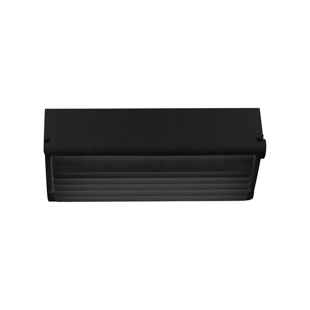 DCWéditions Biny Box 3 Wandleuchte in Schwarz mit verstellbaren Klappen für indirekte Beleuchtung.