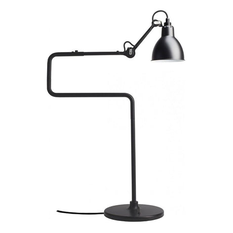 DCWéditions Gras N°317 Tischlampe mit Schirm schwenkbar in modernem schwarzem Design