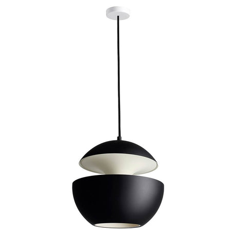 DCWéditions Here Comes The Sun Ø 35 cm LED-pendellampe i moderne design, svart og hvit.