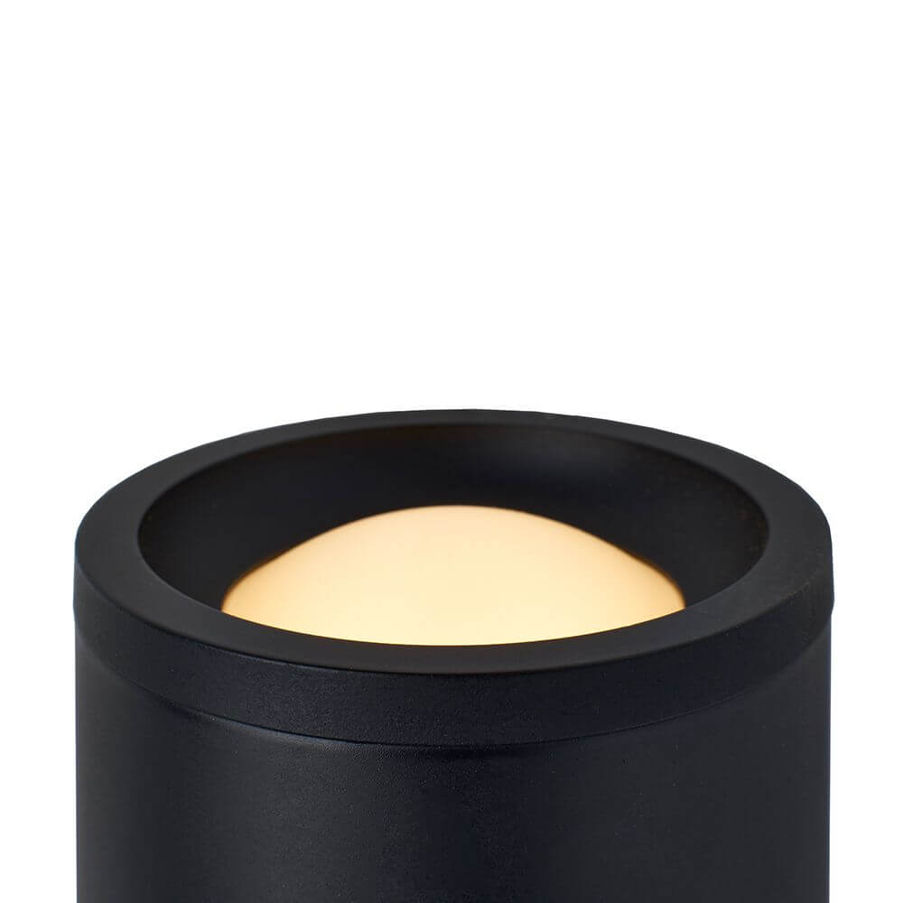 DCWéditions LED-Wandleuchte Vision 20/20 Omni 2-flammig Schwarz - Detailansicht der Leuchte mit warmem Licht.