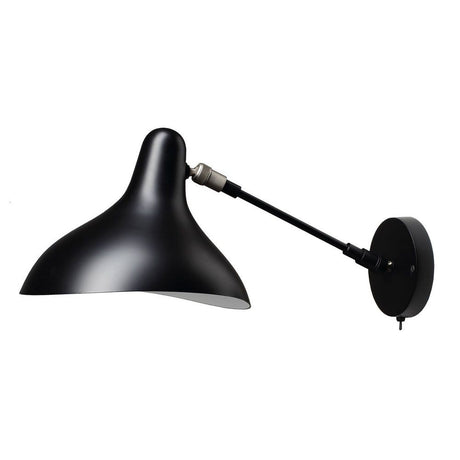 DCWéditions Mantis BS5 Wandleuchte schwenkbar Retro in schwarz satinierter Ausführung mit elegantem Design.
