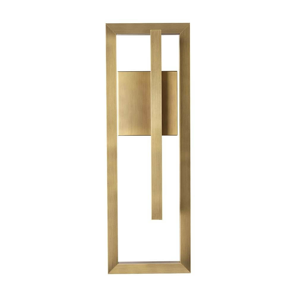 DCWéditions Borely LED Wandleuchte in geometrischem Design aus Metall, warmes Licht verbreitend.