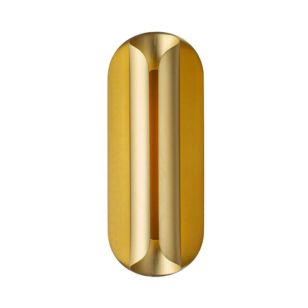 DCWéditions Rosalie LED Wandleuchte Blattgold in elegantem, geschwungenem Design aus Aluminium.