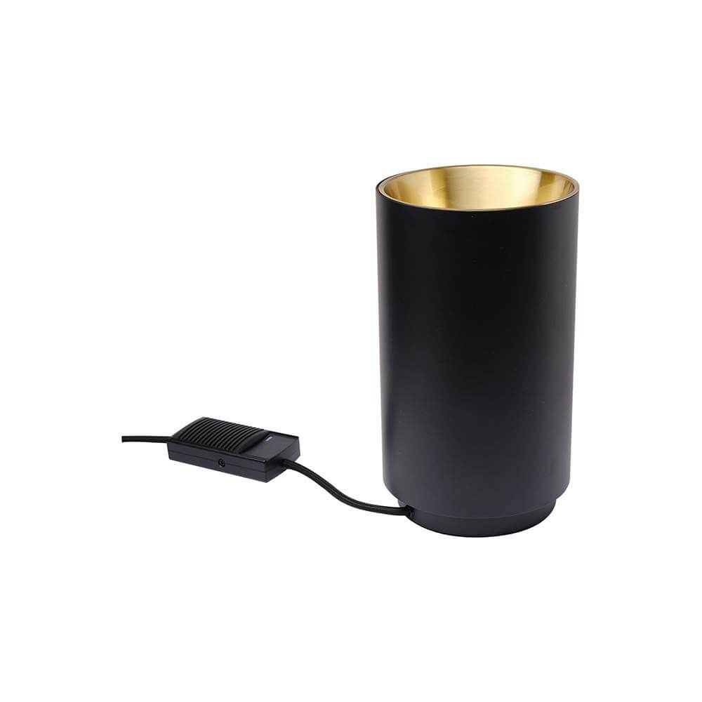 DCWéditions Tobo Stahl Bodenleuchte Ø 14cm mit Dimmer und warmem Licht für modernes Ambiente.