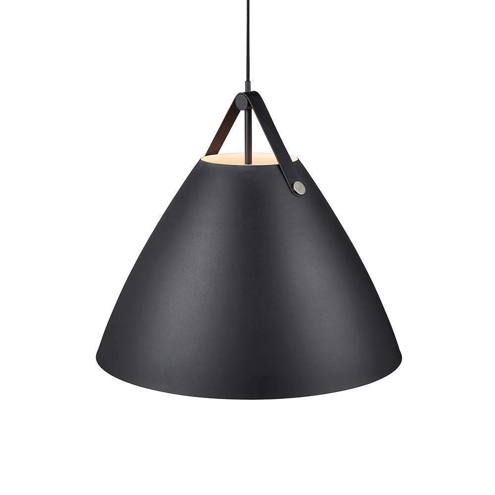 Pendellampe Strap 68 Schwarz mit modernem Design und elegantem Schwarz-Ton.