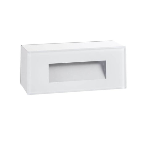 Dart-2 LED outdoor recessed spotlight IP65 in white with glass diffuser for outdoor lighting.