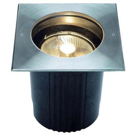 Dasar ES111 Bodeneinbauleuchte eckig Edelstahl 316 max. 75W IP67 – quadratische Bodeneinbauleuchte für Außenbereich