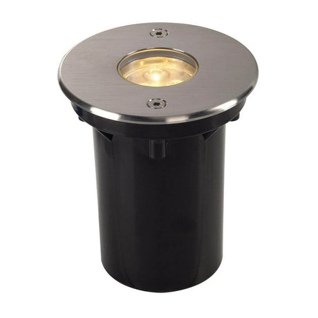Dasar LED HV Bodeneinbauleuchte rund Edelstahl 6W 3000K IP67 für Außenbereich