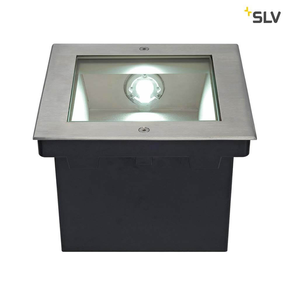 Dasar LED Square Bodeneinbauleuchte asymmetrisch Edelstahl 4000K