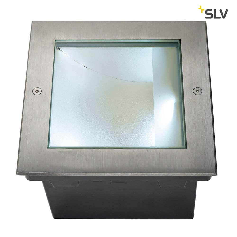Dasar LED Square Bodeneinbauleuchte asymmetrisch Edelstahl 4000K