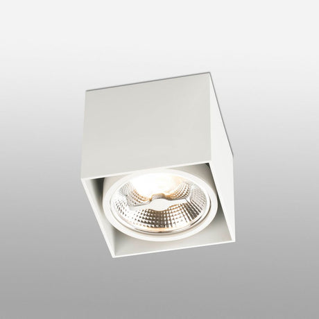 Ceiling light TECTO White in a modern design with a square housing and integrated lamp.