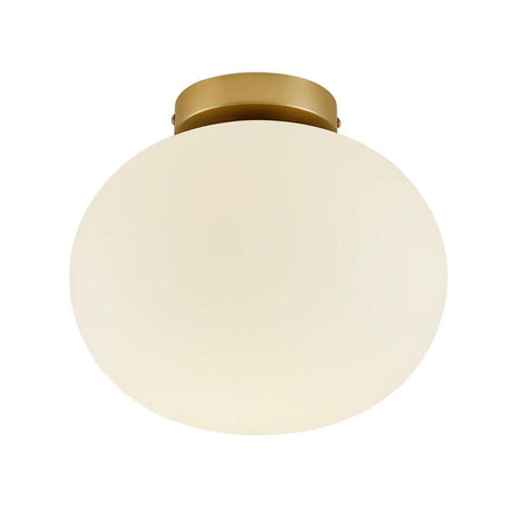 Taklampe Alton 27,5 med røykfarget glass og elegant rund form for varmt lys.