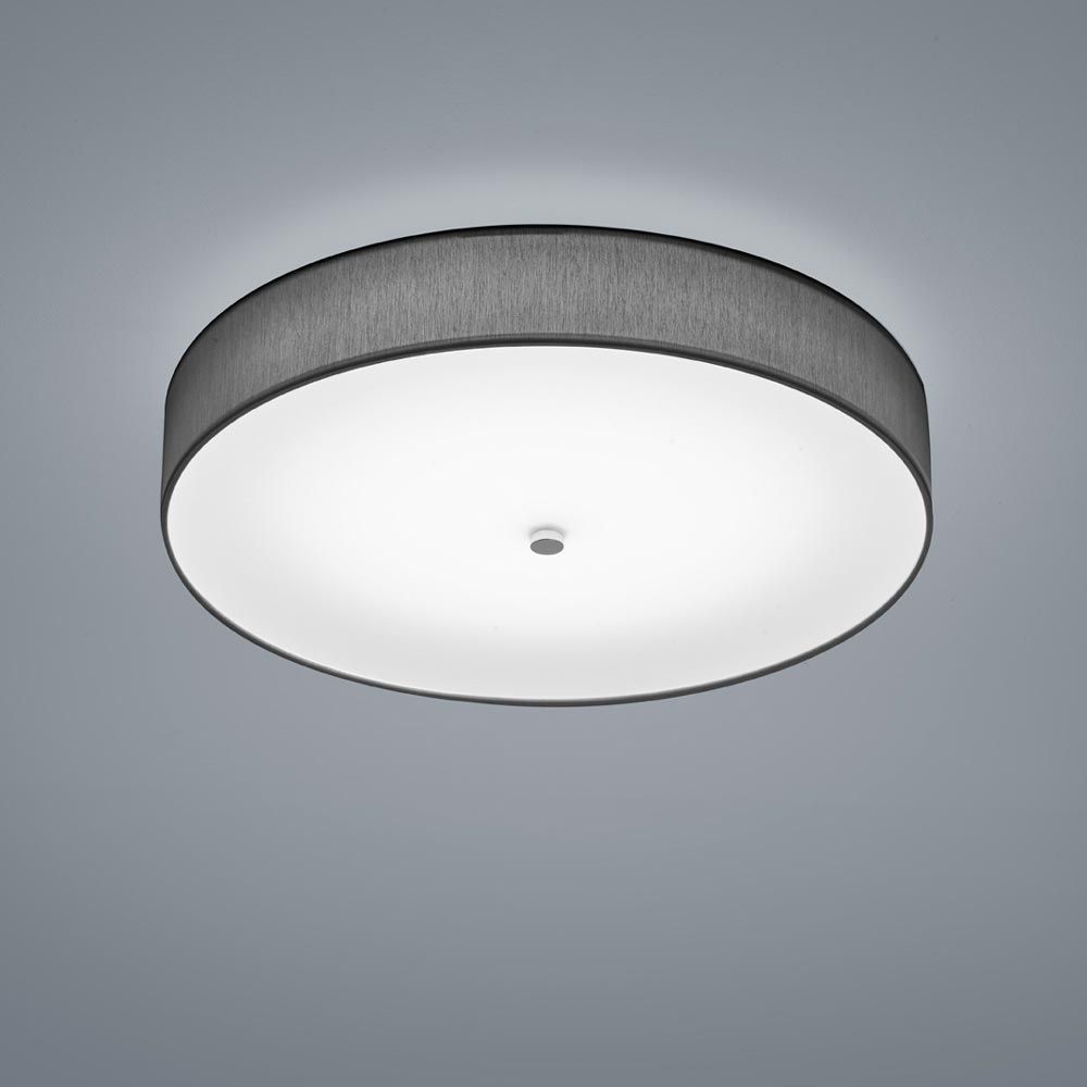 LED Deckenleuchte Boki Nickel-Chrom, Anthrazit in modernem Design mit hohem Lichtstrom von 3300 Lumen.