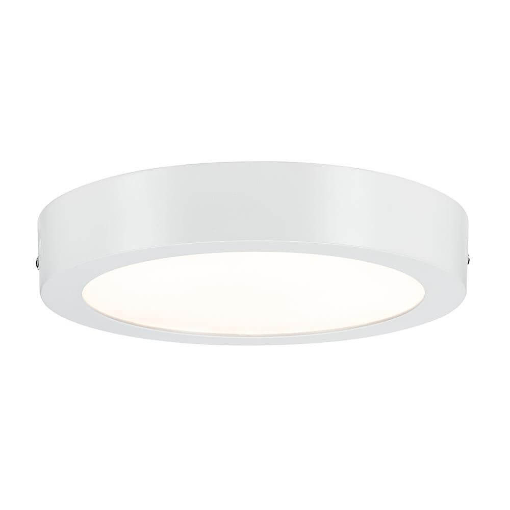 Deckenleuchte Lunar LED Panel 17W Weiß Alu mit flachem Aufbau und gleichmäßiger Lichtverteilung.