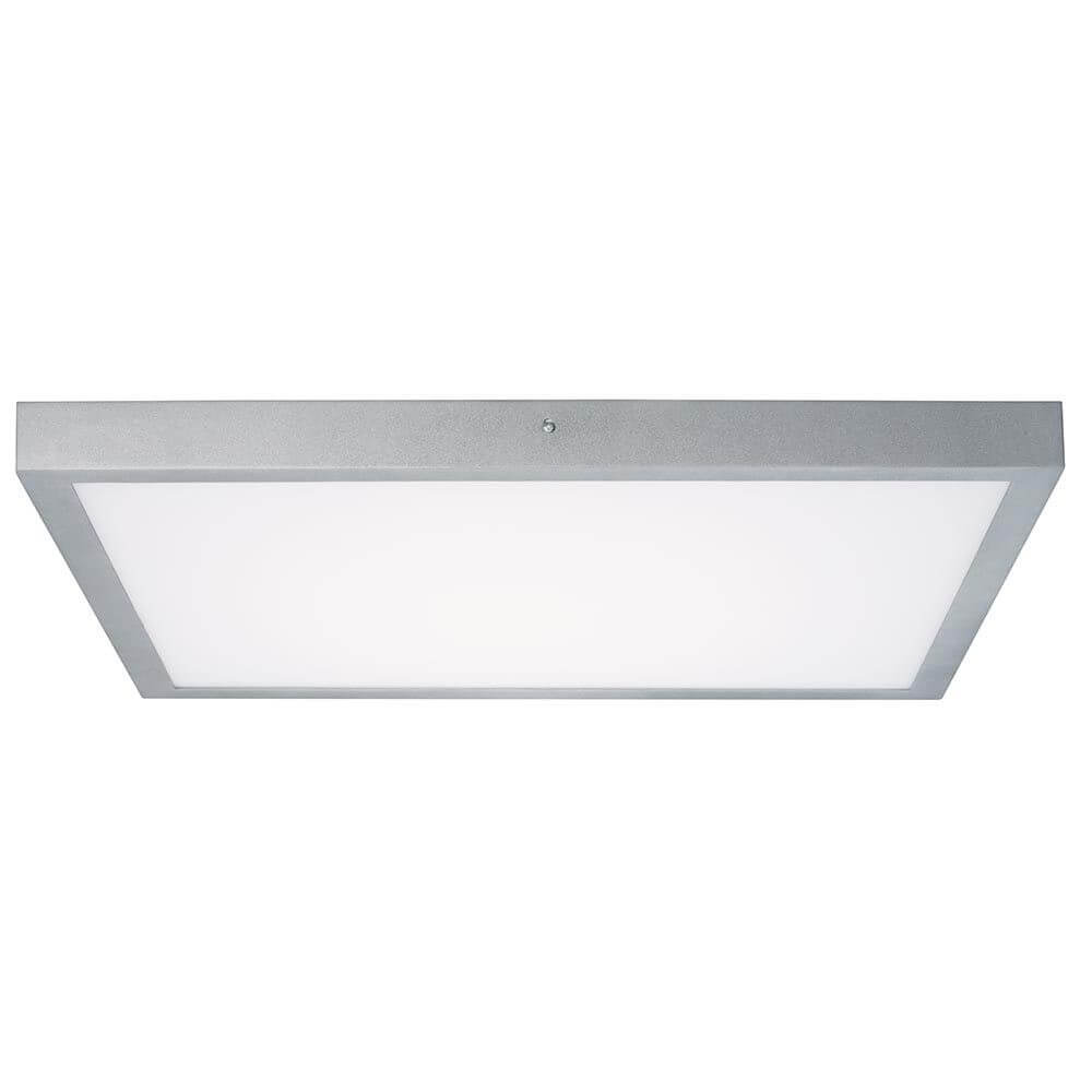 Deckenleuchte Lunar LED Panel 27,4W Alu in modernem Design mit flachem Aufbau und gleichmäßiger Lichtverteilung.