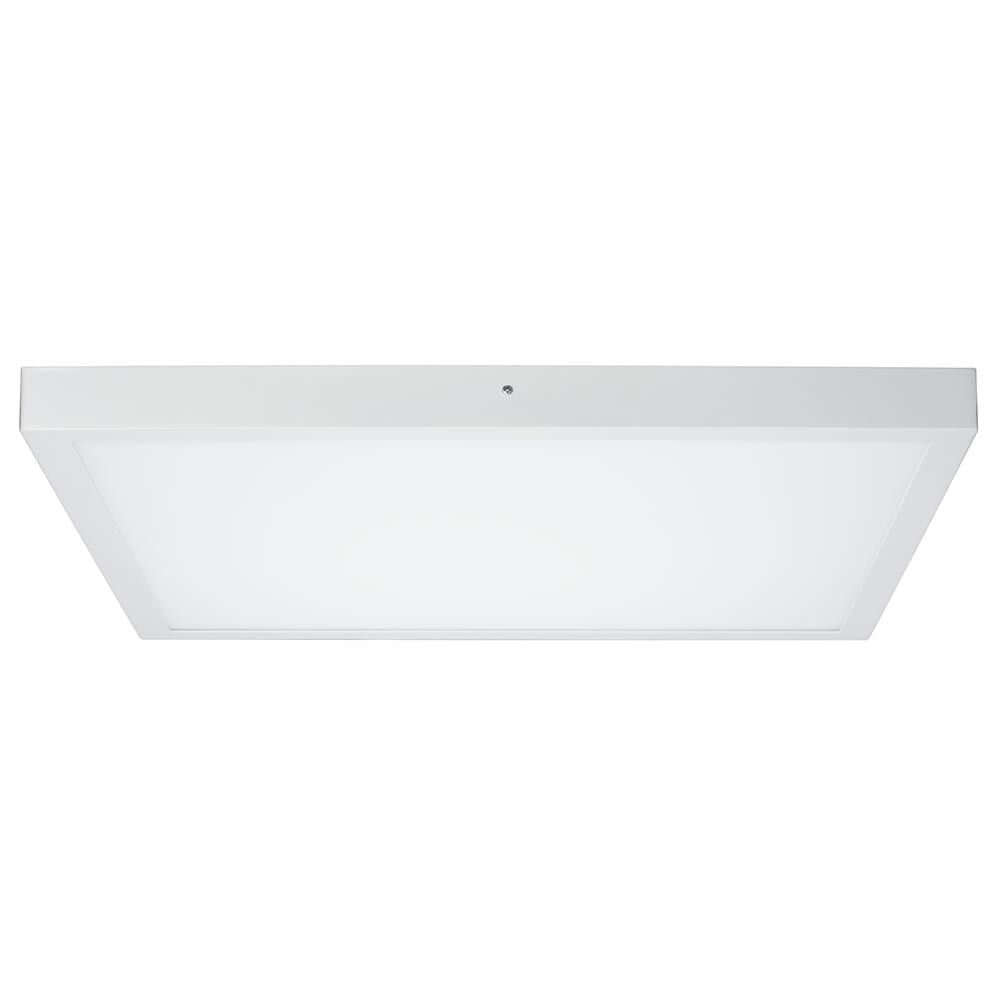 Deckenleuchte Lunar LED Panel 27,4W Weiß Alu mit flachem Design und gleichmäßiger Lichtverteilung.
