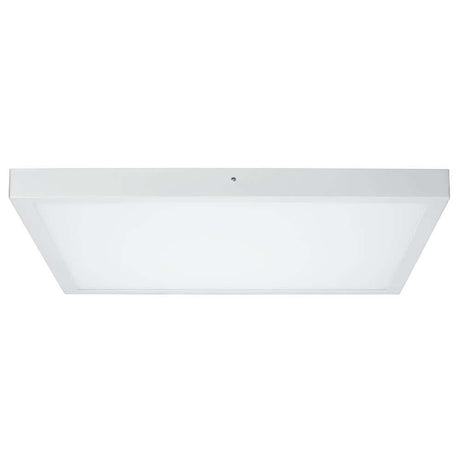 Deckenleuchte Lunar LED Panel 27,4W Weiß Alu mit flachem Design und gleichmäßiger Lichtverteilung.