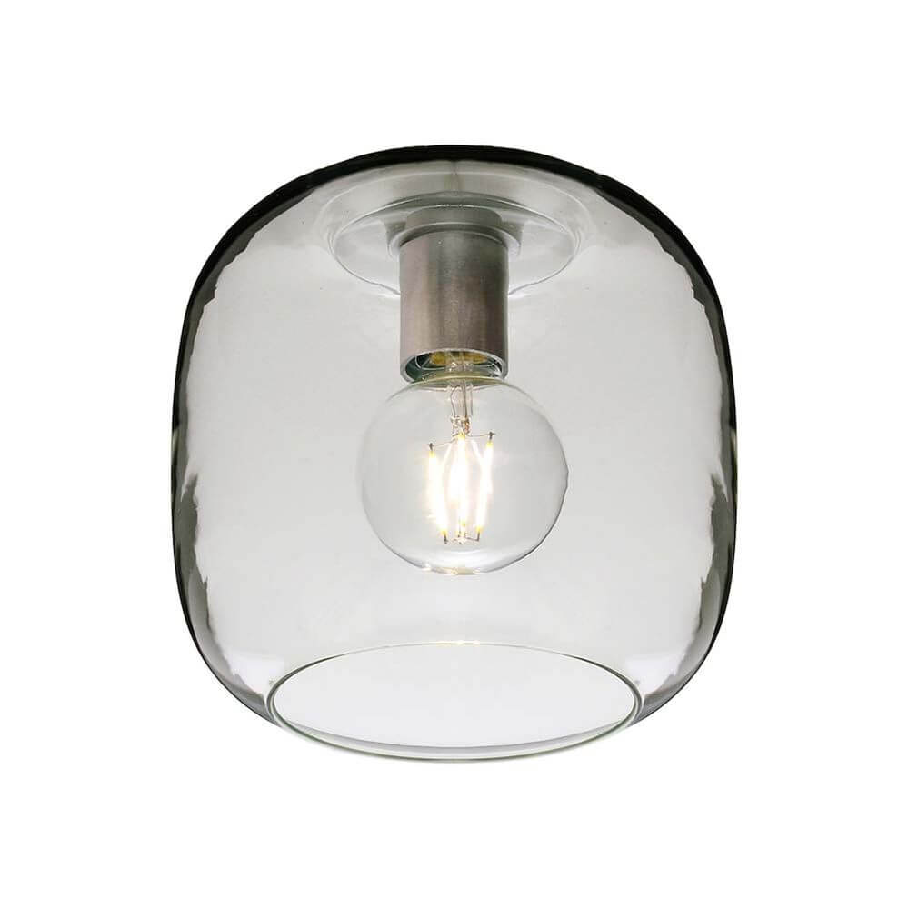 Casablanca Deckenleuchte Murea Ø 25cm - moderne, stilvolle Leuchte mit klarem Glasdesign und runder Form.