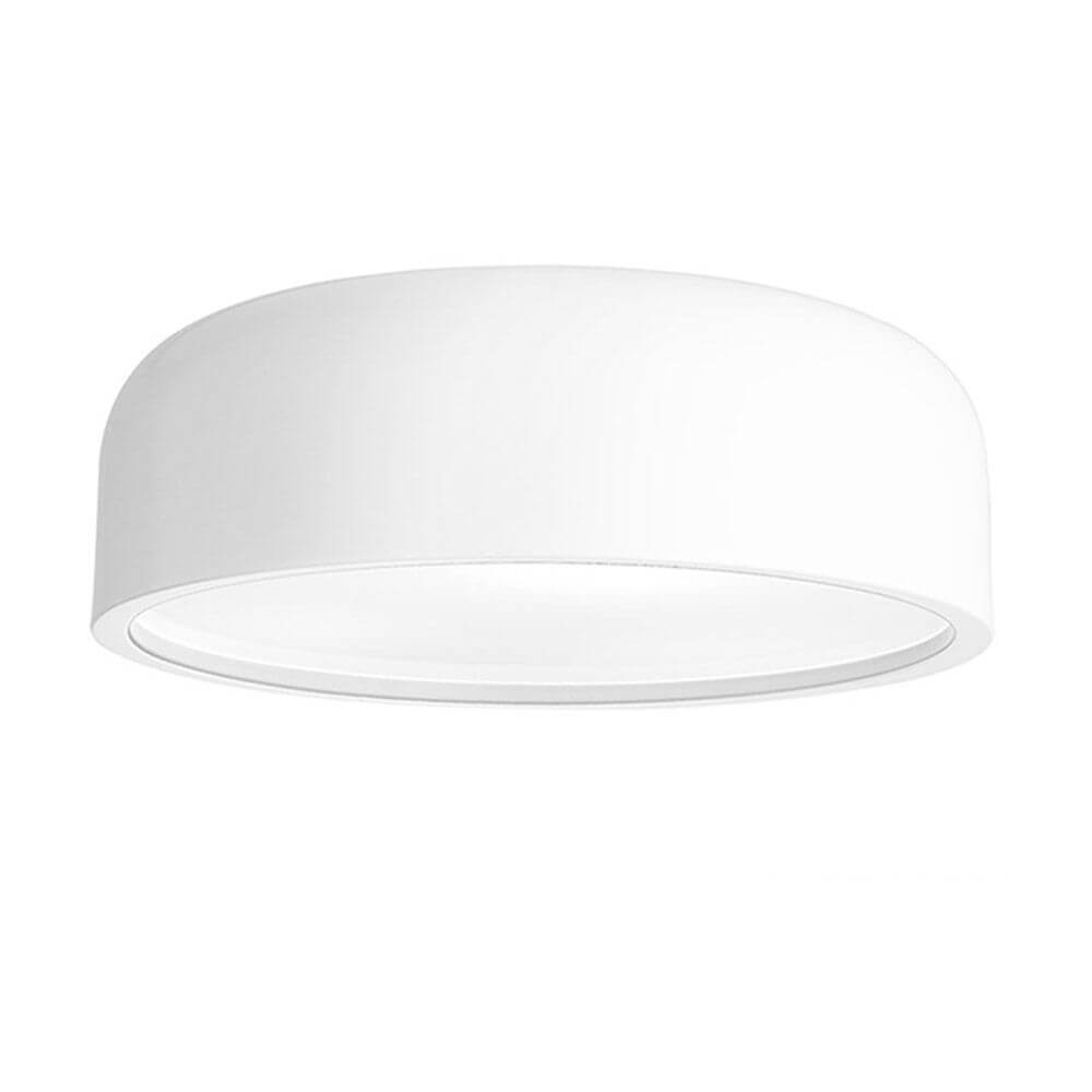 Deckenleuchte Perleto Ø 48cm mit Opal-Abdeckung Weiß - moderne und schlichte Deckenleuchte in Weiß-matt.
