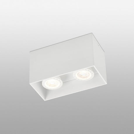 TECTO 2-light ceiling light White, modern LED ceiling light in a simple white design.