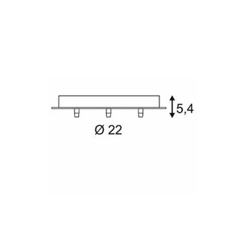 Output Rosette 3 a soffitto attorno al nero, inclusi carichi di tratto