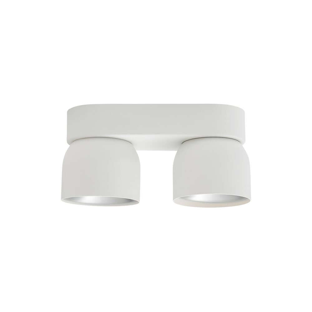 Deckenstrahler Pitcher 2-Spot in Weiß, zwei Leuchten für optimales Lichtdesign im Wohnraum.