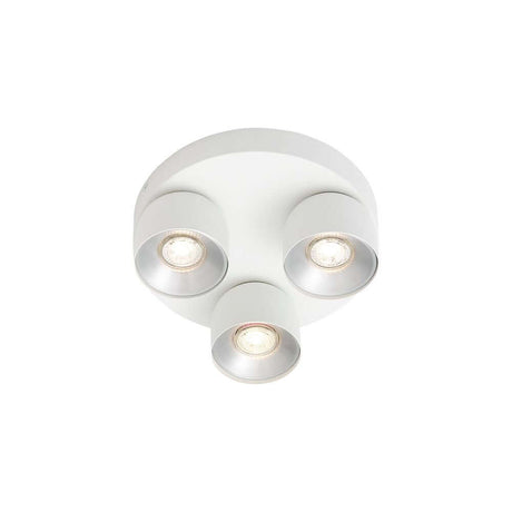 Deckenstrahler Pitcher 3-Rondel mit drei Lichtquellen in modernem Design für stilvolle Beleuchtung.
