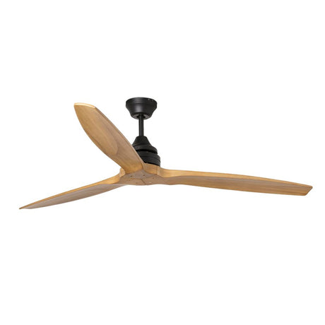 ALO ceiling fan Ø 152cm 3 blades Dark Brown, Rustic Pine with stylish wooden blades.