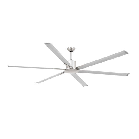 ANDROS ceiling fan Ø 215 6 blades nickel matt, aluminium with modern design and efficient air circulation.