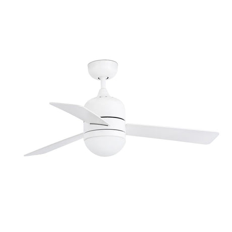 Ceiling fan CEBU 2-light White, White-Maple in a modern design with three white blades.