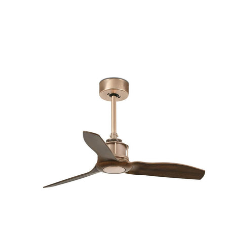 Just Fan ceiling fan Ø 81cm in a modern design and metal look with three blades.