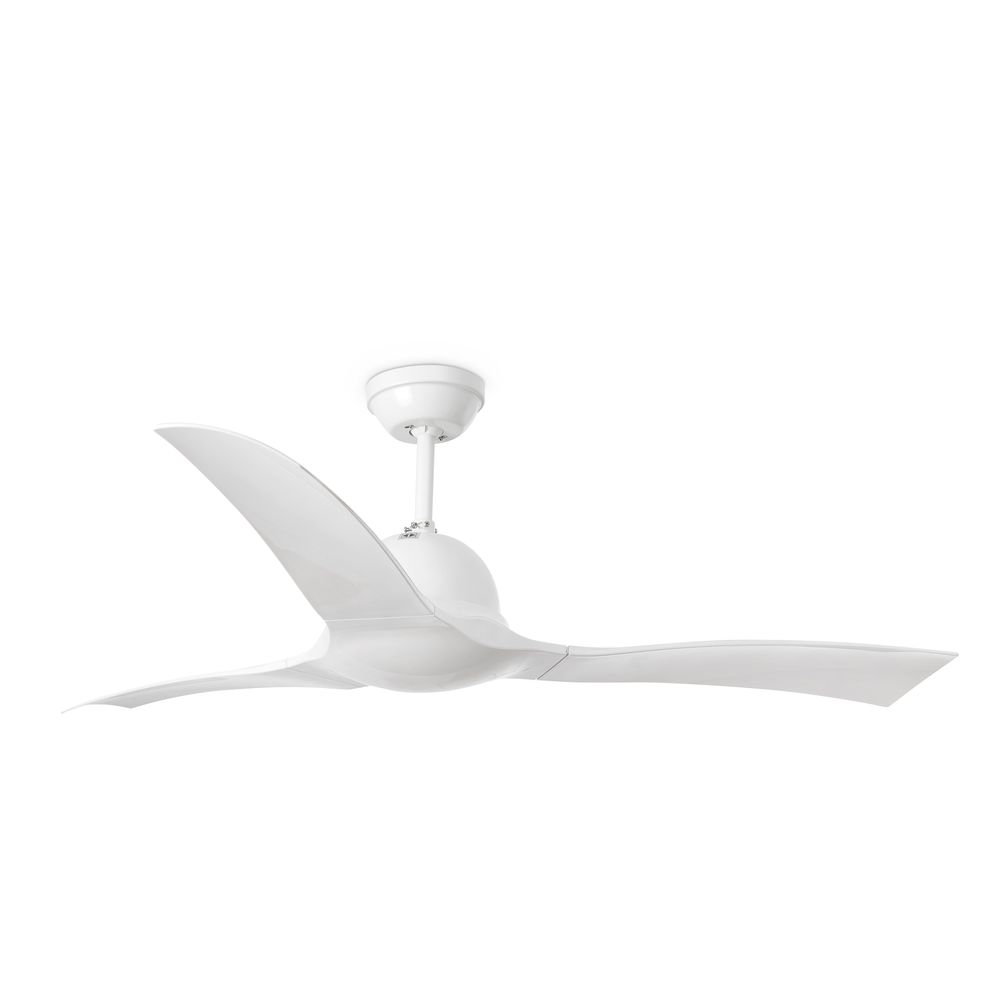 Deckenventilator LAKKI Ø 132cm 3 Flügel Weiß, moderner Deckenventilator in elegantem Weiß mit drei Flügeln.
