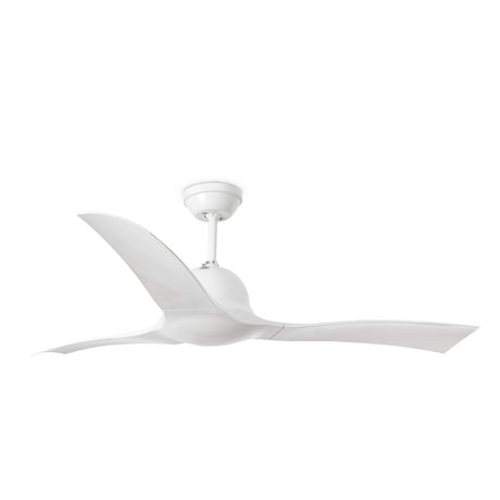 Deckenventilator LAKKI Ø 132cm 3 Flügel Weiß, moderner Deckenventilator in elegantem Weiß mit drei Flügeln.